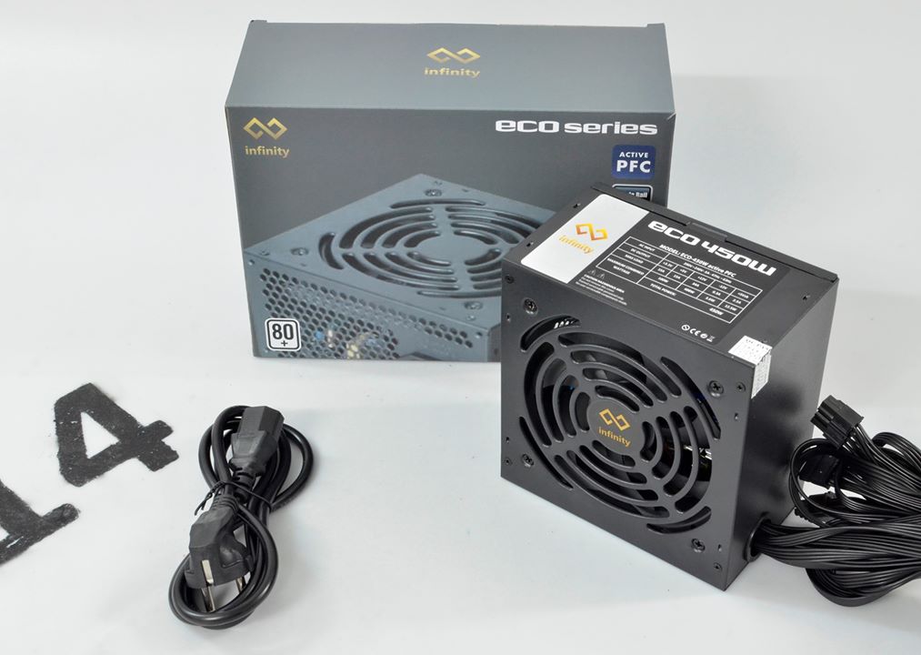 Infinity ECO 450W 80Plus Single Rail – True Power