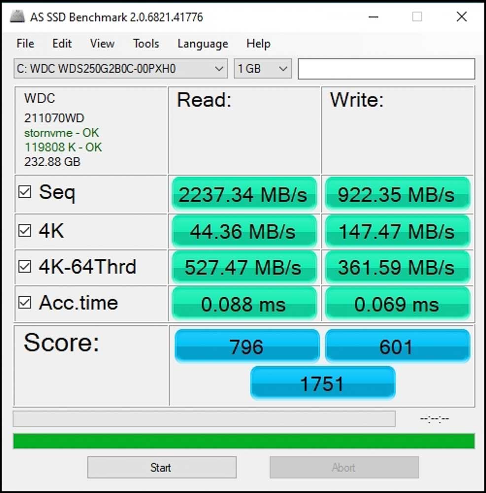 Wd Blue Sn550 250gb Nvme Ssd (8 Of 8)