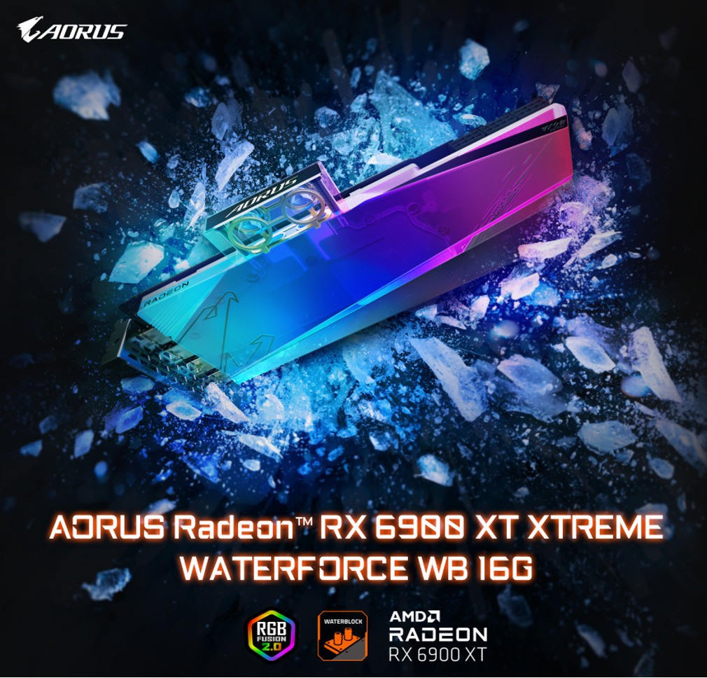 Gigabyte Waterforce Aorus Radeon™ Rx 6900 Xt Xtreme Waterforce Wb 16g 3