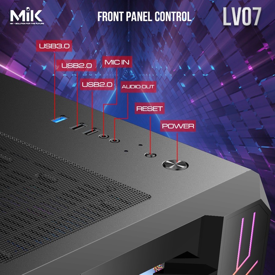 Mik Lv07 – Black – Mid Tower Case Image006