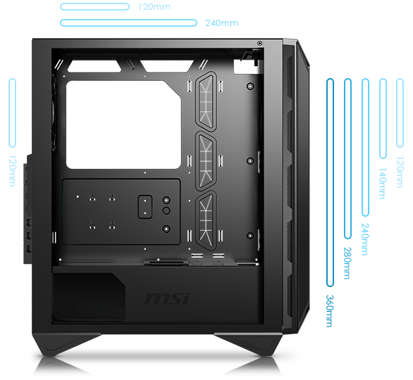 Review Nhanh Msi Mpg Gungnir 110m Mid Tower Case 15