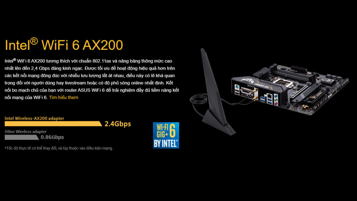 Asus TUF GAMING B460M-PLUS WIFI – Socket 1200