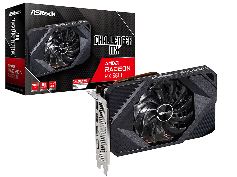 ASRock AMD Radeon RX 6600 Challenger ITX 8GB