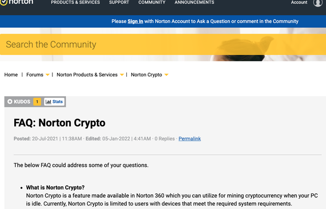 Phần mềm chống virus Norton tự động cài công cụ đào coin vào máy người dùng