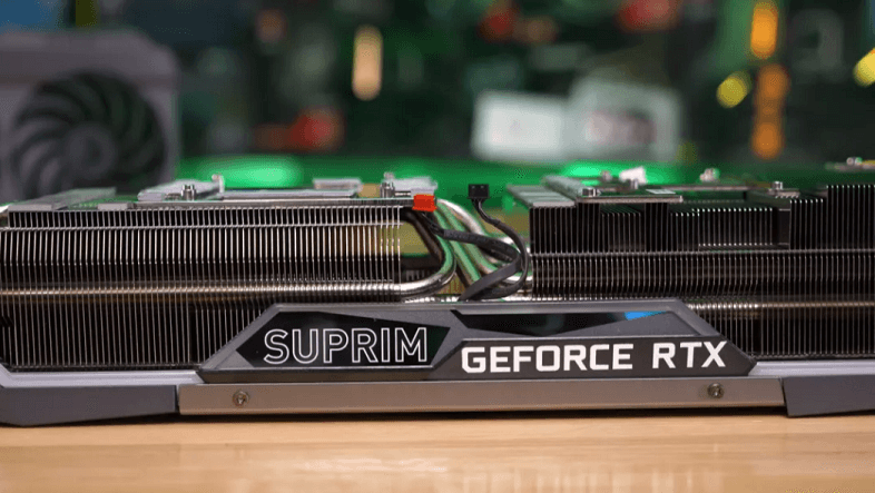MSI RTX 3090 Ti Suprim X heatsink