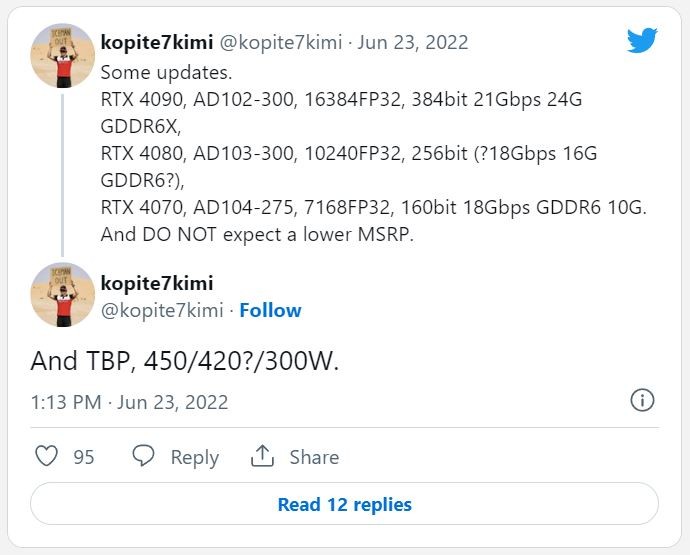 RTX 40 new leak