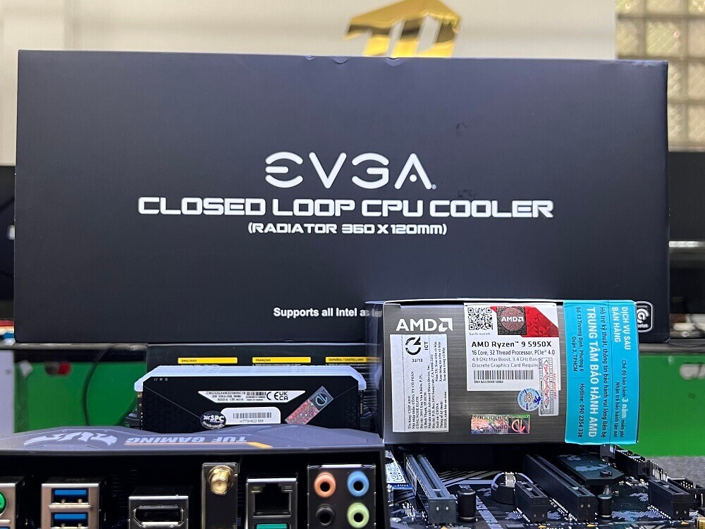 Đánh giá nhanh tản nhiệt EVGA CLC 360mm với CPU Ryzen 9 5950X-h1