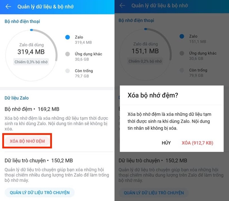 Mẹo dọn sạch rác trên Zalo, tiết kiệm bộ nhớ điện thoại
