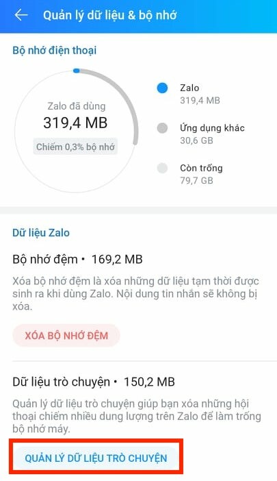 Mẹo dọn sạch rác trên Zalo, tiết kiệm bộ nhớ điện thoại