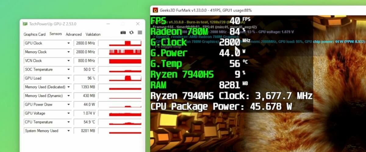 RADEON 780M FURMARK