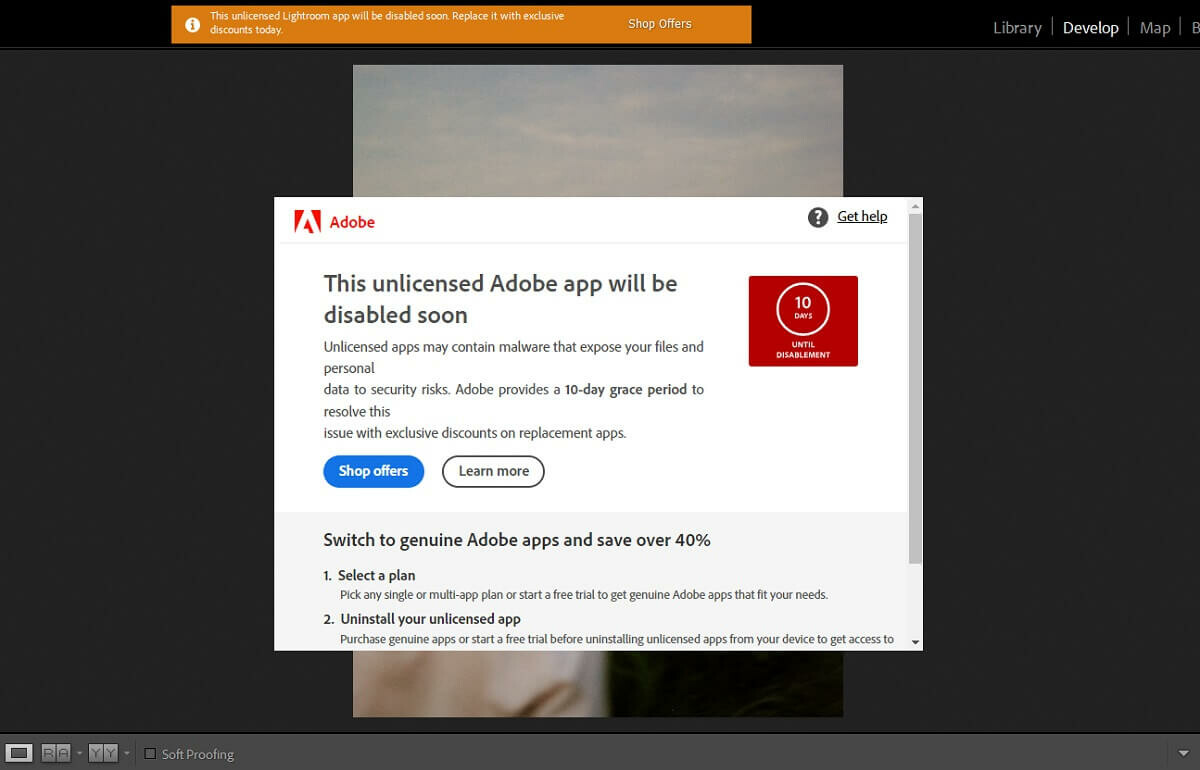 Adobe mạnh tay chặn phần mềm lậu