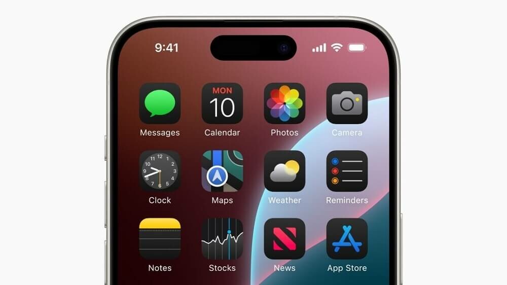 iOS 18 home screen