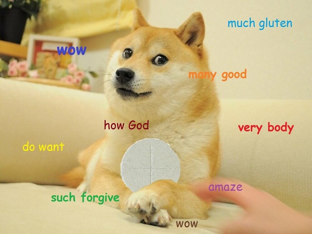 doge meme comic sans font