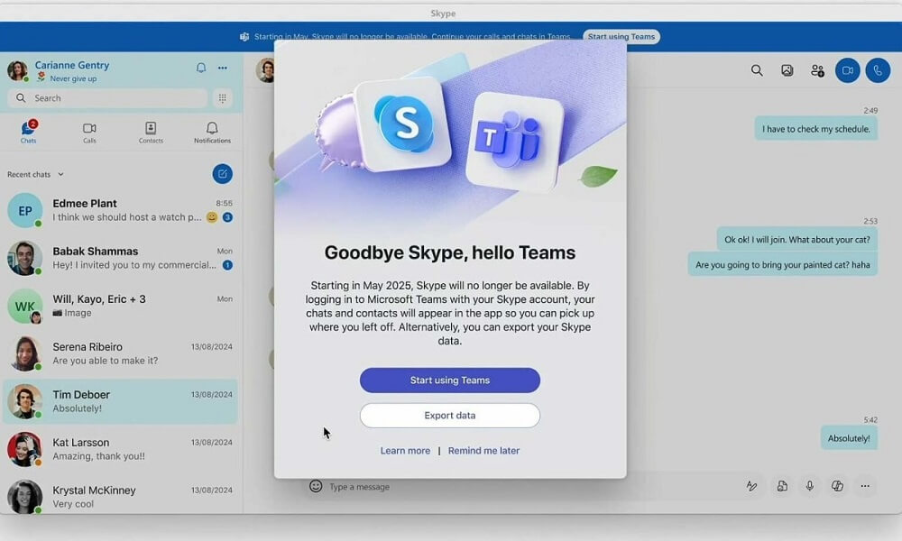 Skype thông báo đóng cửa