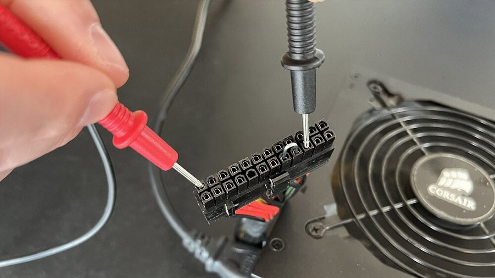 Paperclip Test Multimeter nguồn máy tính