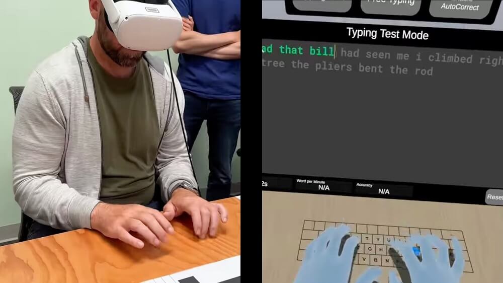 VR keyboard