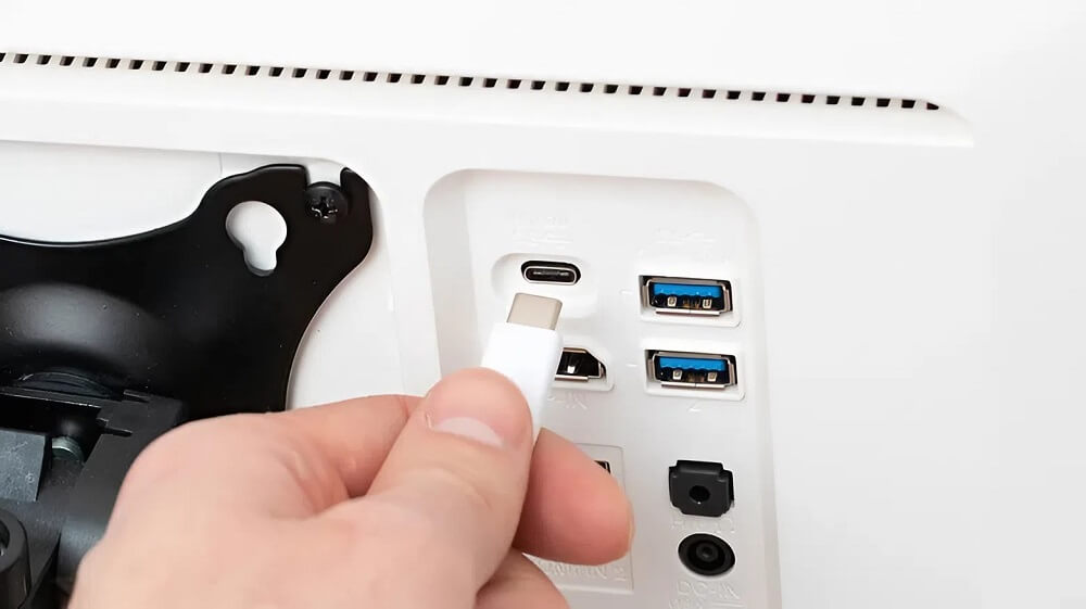 Các cổng USB trên màn hình 2