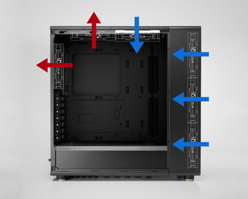 pc case fan setup