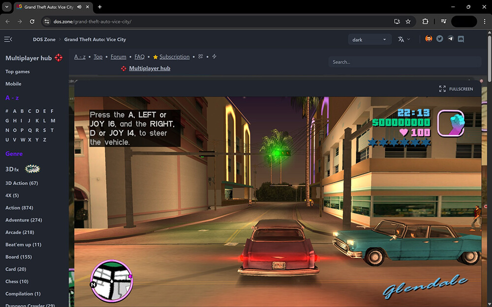 GTA Vice City trên webite