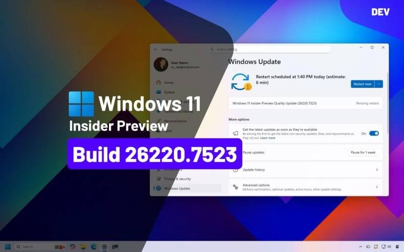 windows 11 Insider 26220.7523
