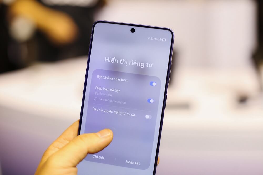 Công nghệ Privacy Display - chống nhìn trộm chủ động trên Samsung Galaxy S26 Ultra