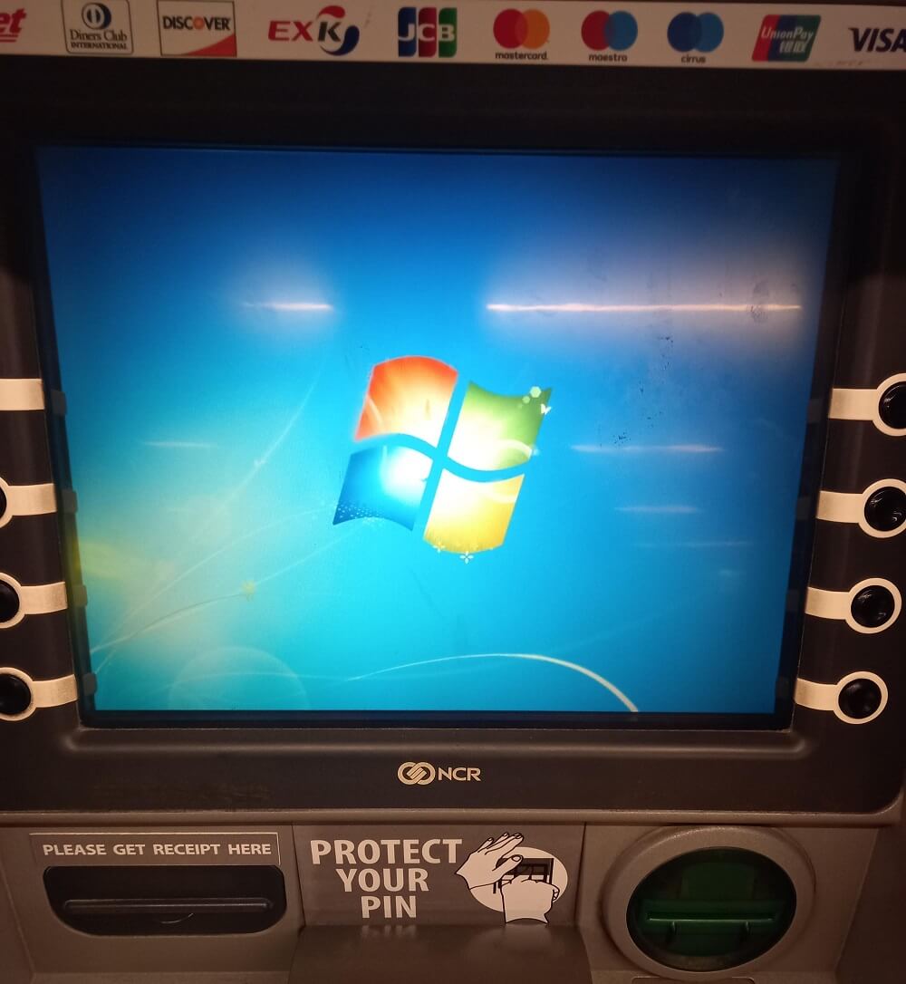máy ATM chạy Windows 7