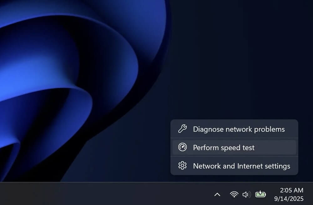 Biểu tượng mạng trên thanh tác vụ Windows 11