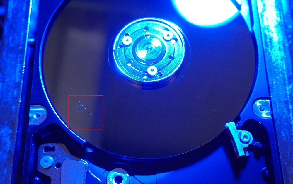 Đĩa HDD bị xước