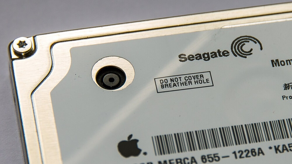 Ổ cứng HDD Do not cover breather hole