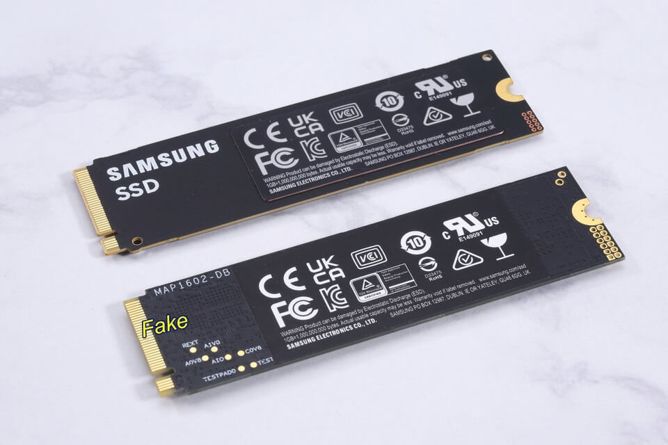 SSD Samsung 990 Pro fake 2