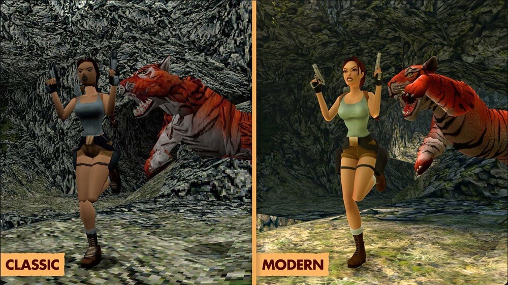 Tomb Raider I-III Remastered classic and modern