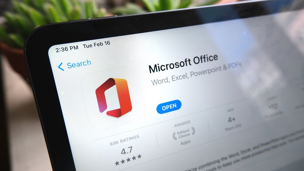 Microsoft Office for ipad ios