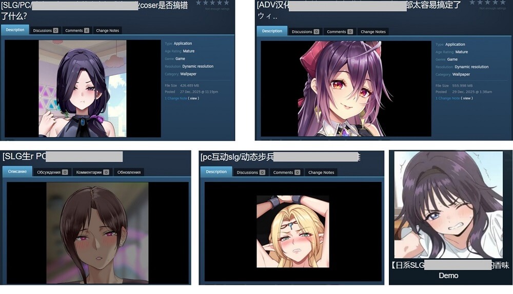hình nền động 'waifu' trên Steam bị gài mã độc