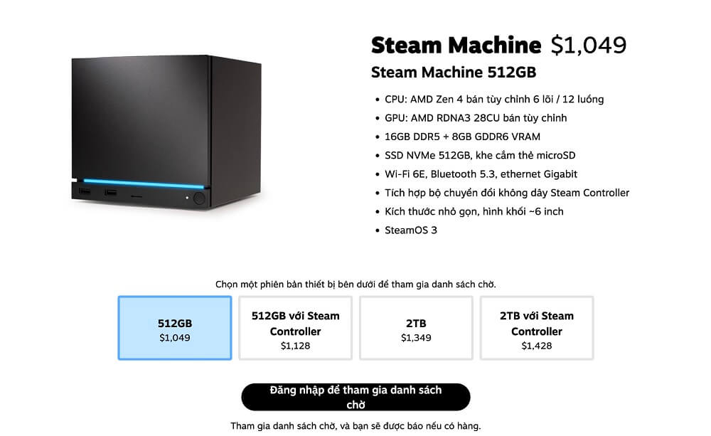 Giá Steam Machine