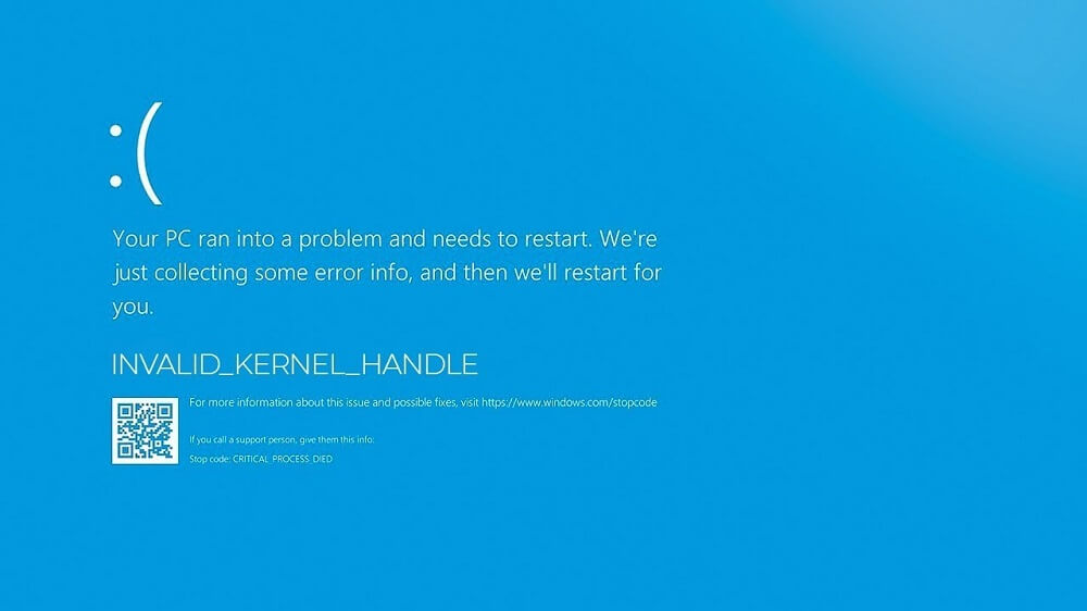 BSOD INVALID_KERNEL_HANDLE