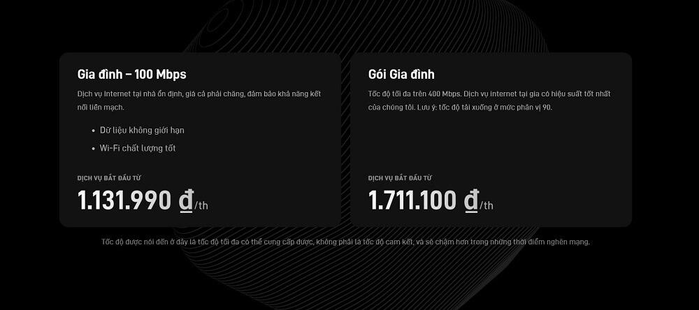 Giá gói cước Starlink tại việt nam