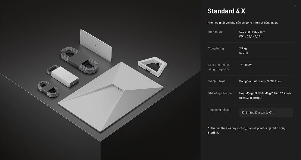 Starlink Standard 4 X