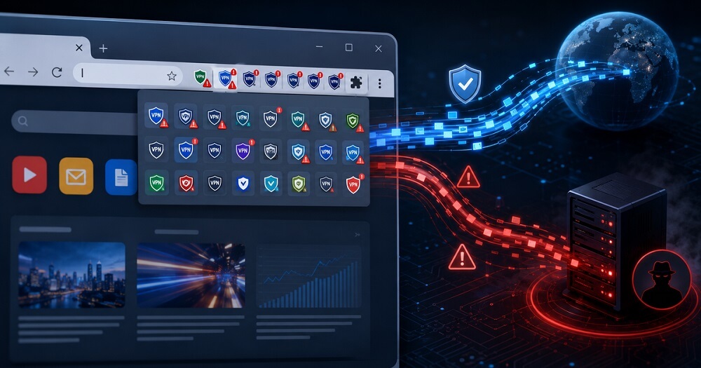 cảnh báo các tiện ích VPN giả mạo