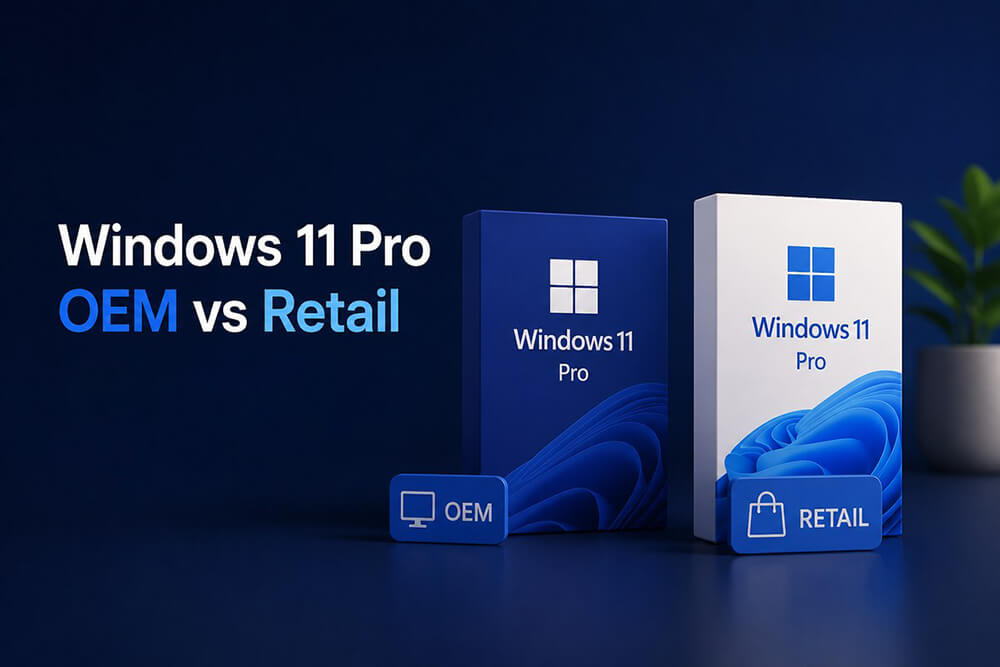 bản quyền windows 11 pro oem vs retail